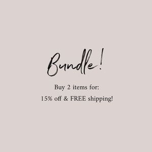 Bundle! 15% Off & Free Shipping
